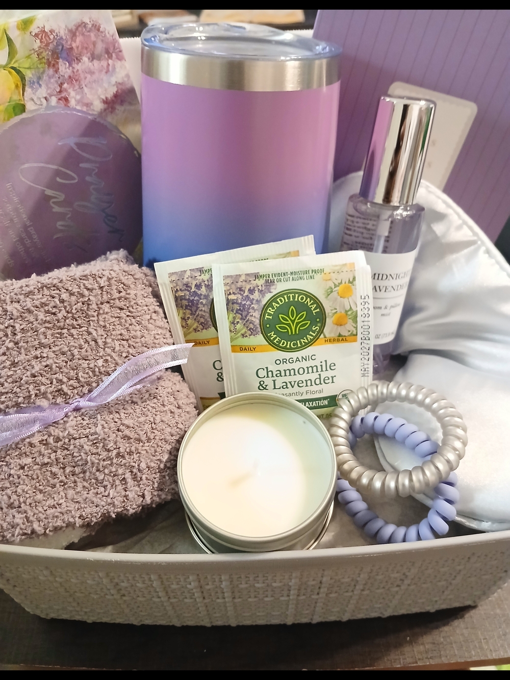 Relaxing Lavender & Chamomile Spa Gift Set - Women Bath & Body
